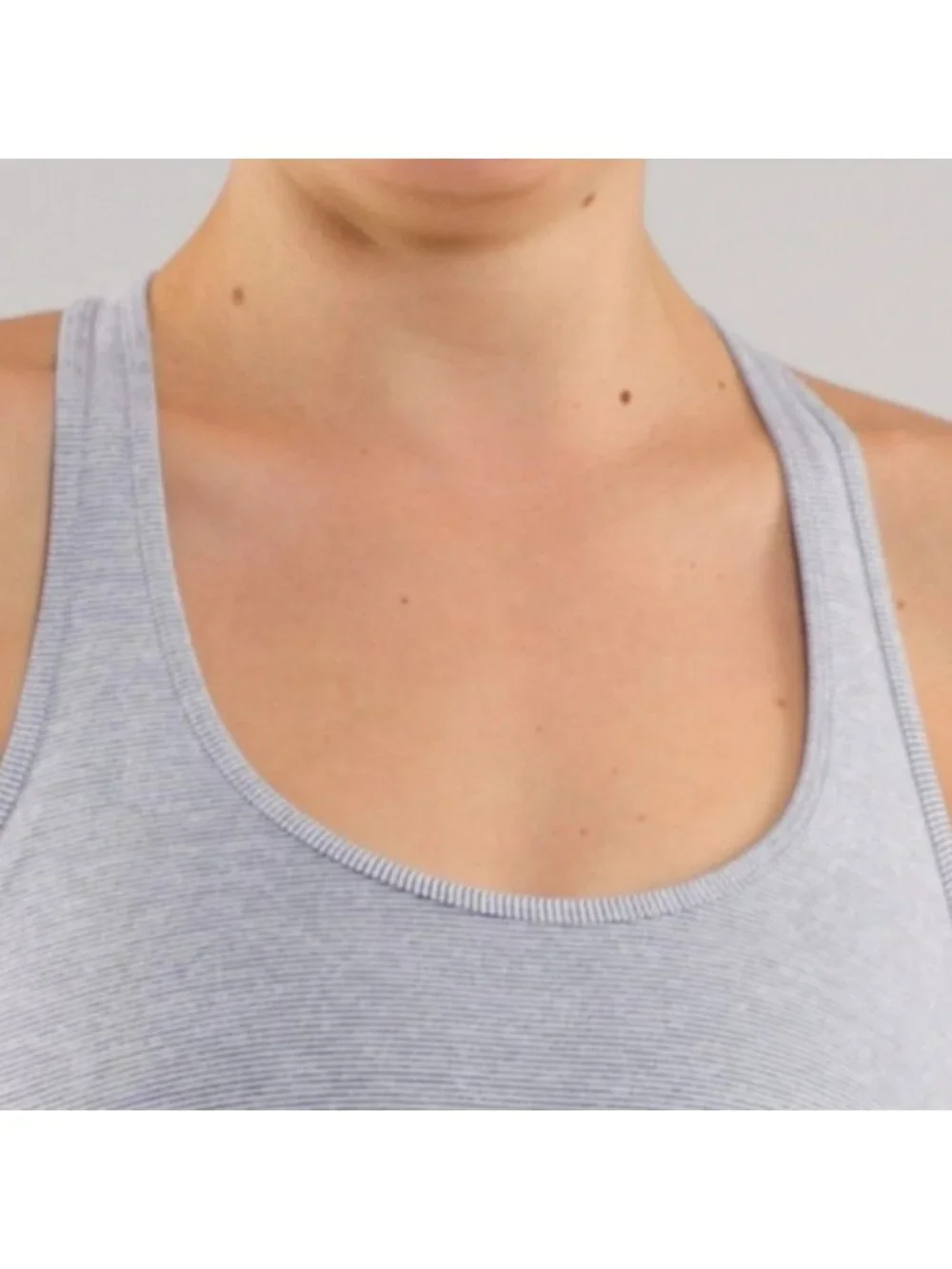Lululemon Cool Racerback Heathered Coal Wee Stripe